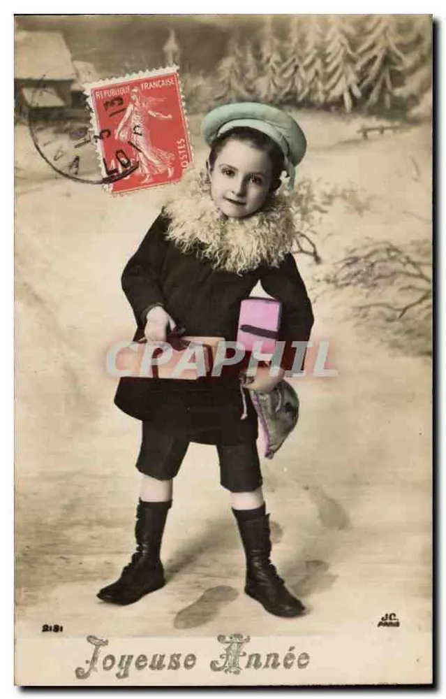 Kind im Winteroutfit — Frohe Weihnachten — J.C. Paris - Vorderseite