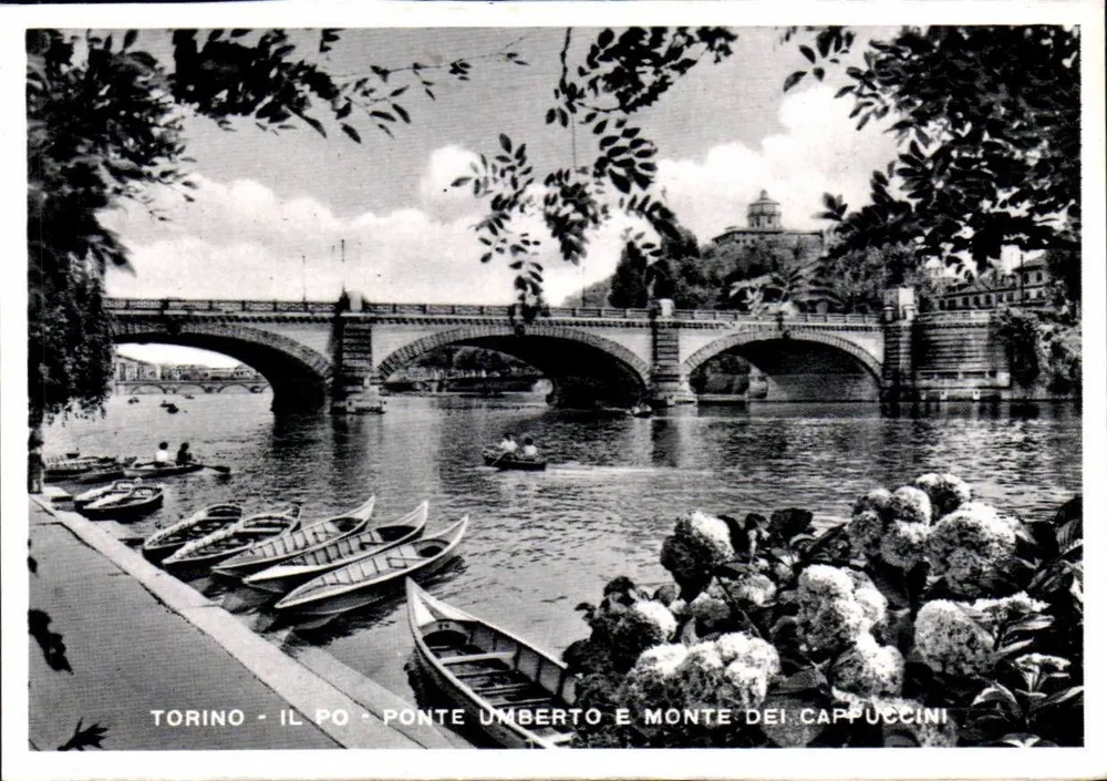 Turin - Der Po - Brücke Umberto und Monte dei Cappuccini — Seriennummer nicht sichtbar - Vorderseite