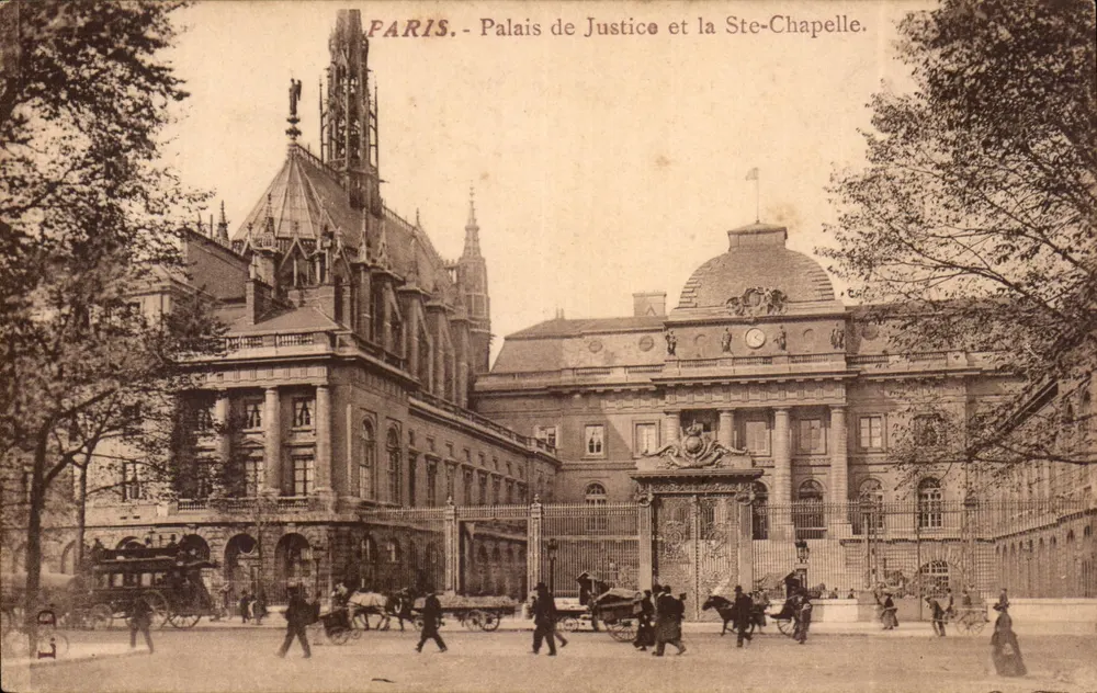 Paris - Palais de Justice et la Ste-Chapelle - Recto