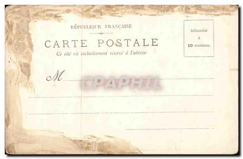 Praça do Châtelet — monumento à Paz — editor V. Fland - Verso