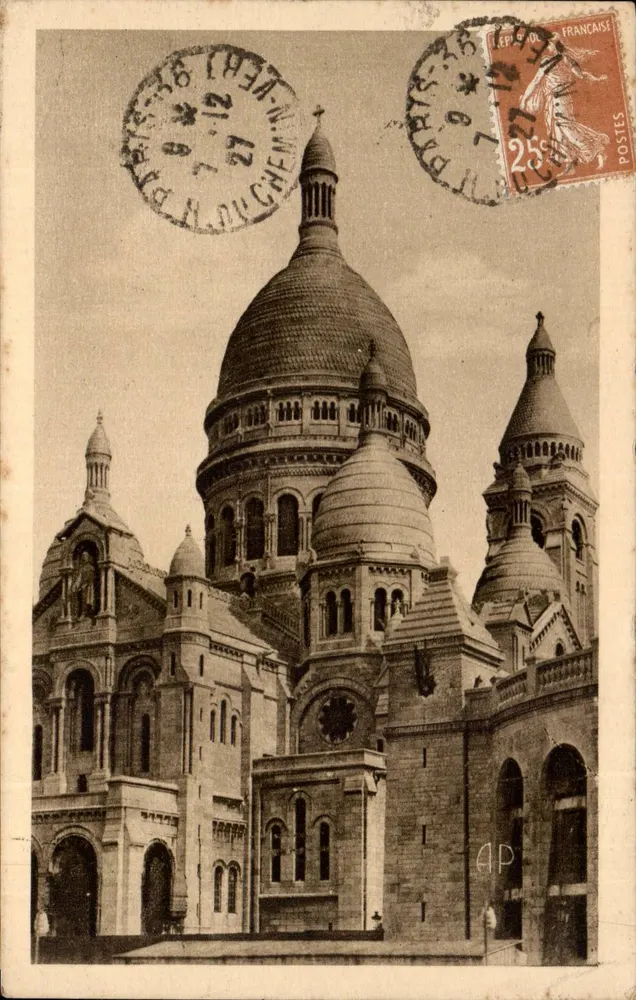 Basílica do Sagrado Coração de Montmartre — Paris — E. Papeghin, n°112 - Frente