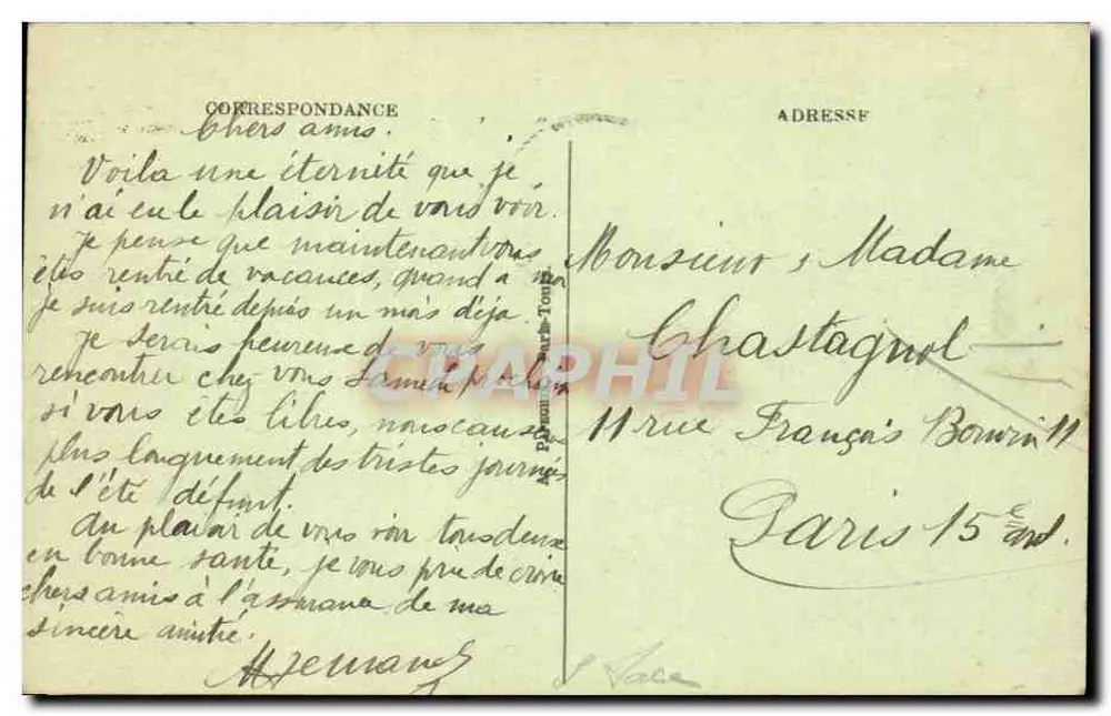 Paris — La Place de l'Opéra, das Grand Hôtel und der Blvd. des Capucines — A.P. (n°342) - Rückseite