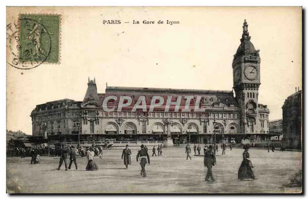 PARIS — A Estação de Lyon — Editor não identificado, número de série não visível - Frente