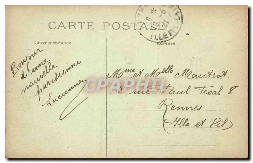 PARIS — A Estação de Lyon — Editor não identificado, número de série não visível - Verso