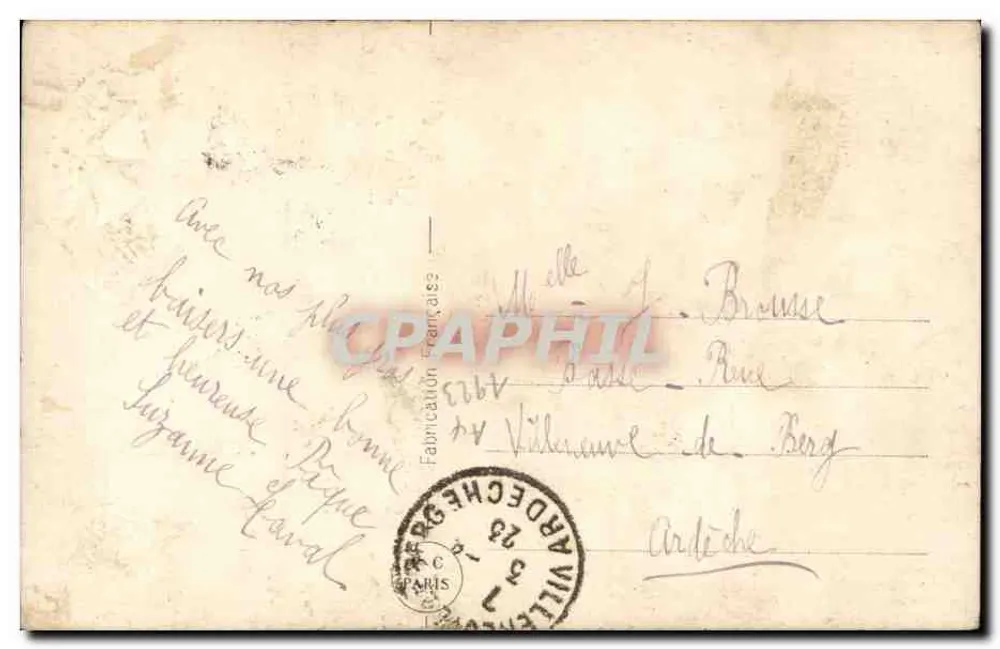 Crianças e Páscoa — Lyon, 1903 — PC 596 - Verso