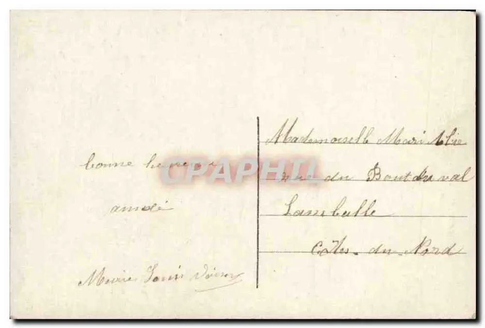 Zwei junge Mädchen — Studioporträt — Heureuse Année, n°7486 - Rückseite