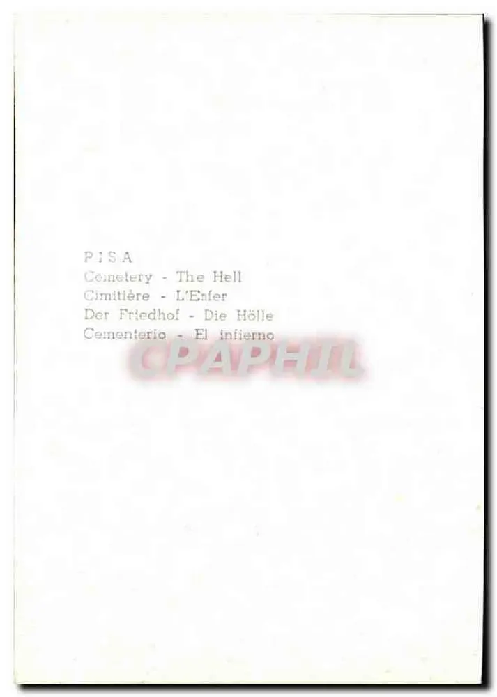 Pisa - Camposanto - Die Hölle — Illustration der sakralen Kunst - Rückseite