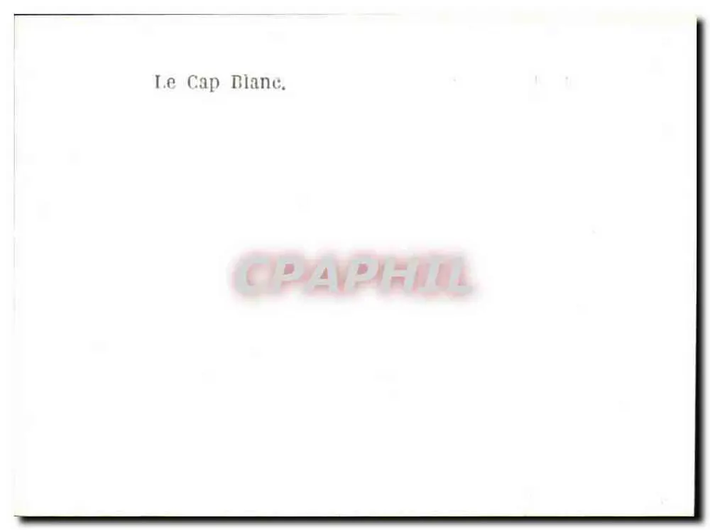 O Capo Branco — Hotel-Restaurante 'Capo Branco' — editor desconhecido - Verso