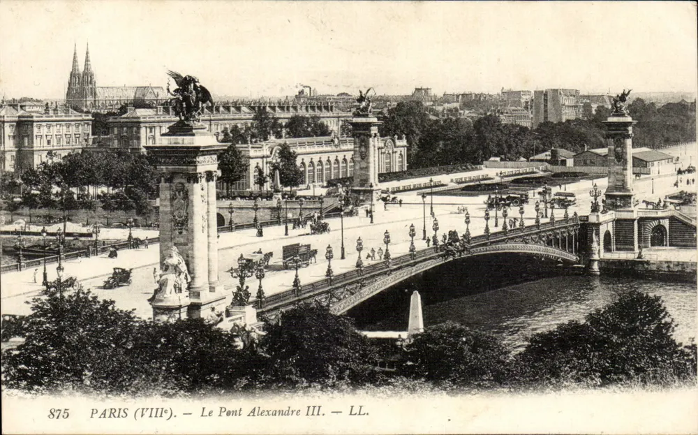 Paris (VIII) — O Pont Alexandre III — LL. — n° 875 - Frente