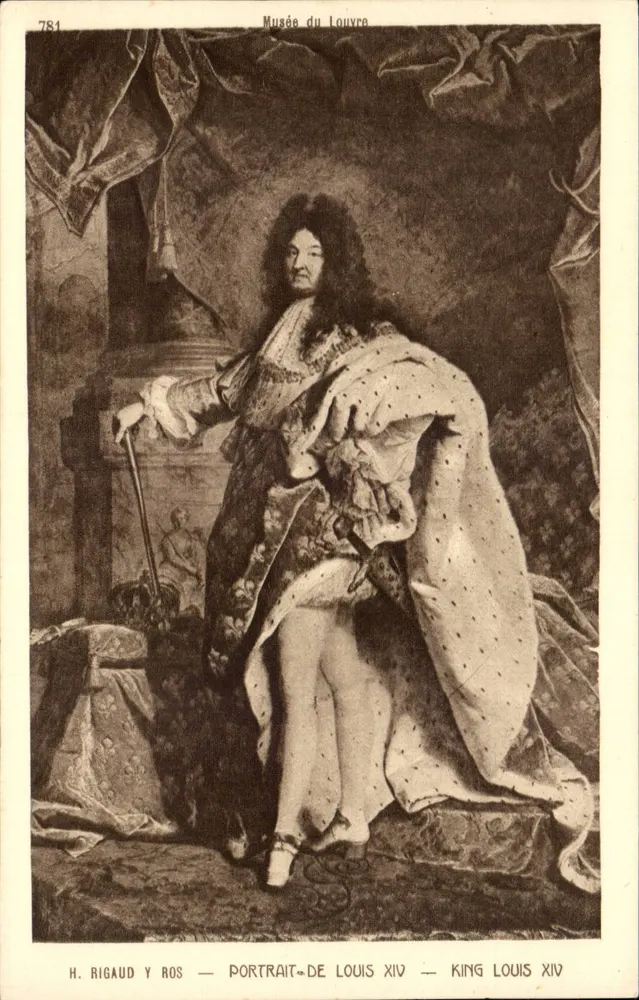 Porträt von Ludwig XIV — Louvre-Museum — H. Rigaud y Ros — Nr. 781 - Vorderseite
