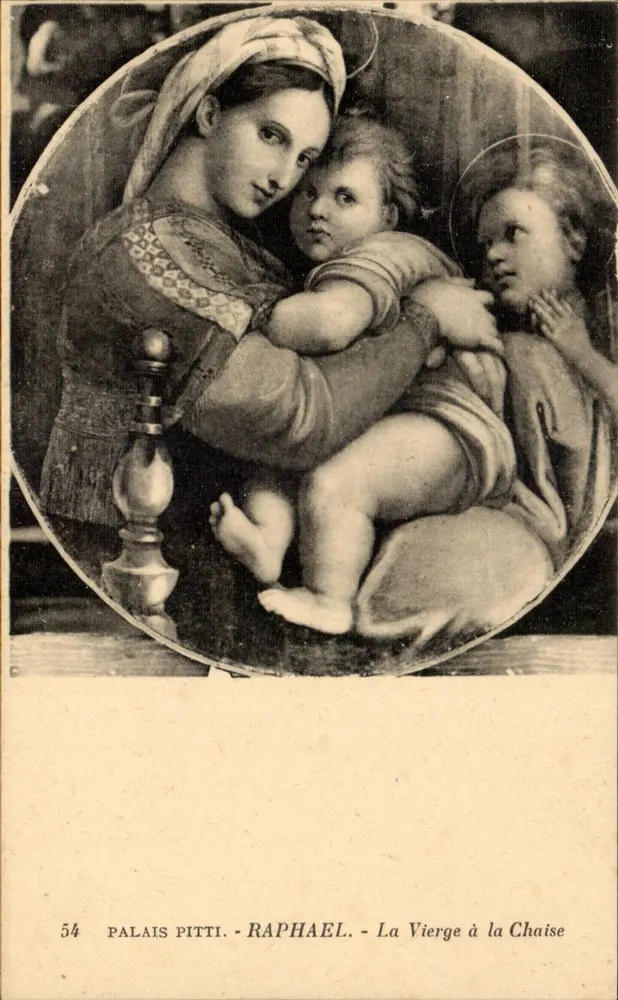 Palast von Pitti - Raphael - Die Madonna auf dem Stuhl - Vorderseite