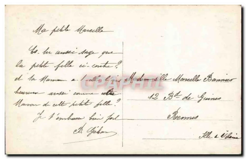 Der Spiegel von Bébé — Straßenszene — A.N. Paris, n° 12996 - Rückseite