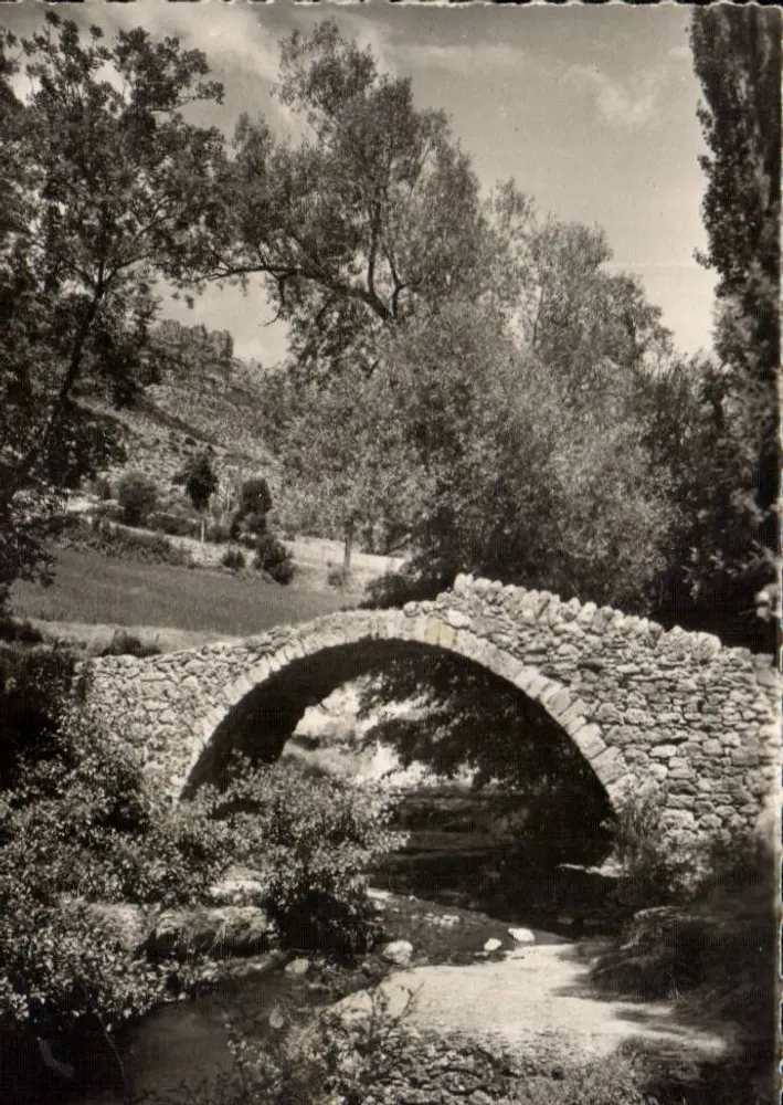 Gorges de la Jonte - Die Brücke der Sechs Liards — Meyrueis, Lozère — n°7768 - Vorderseite
