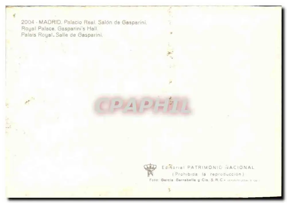 Palacio Real. Salón de Gasparini — Madryt — Editorial Patrimonio Nacional - Rewers