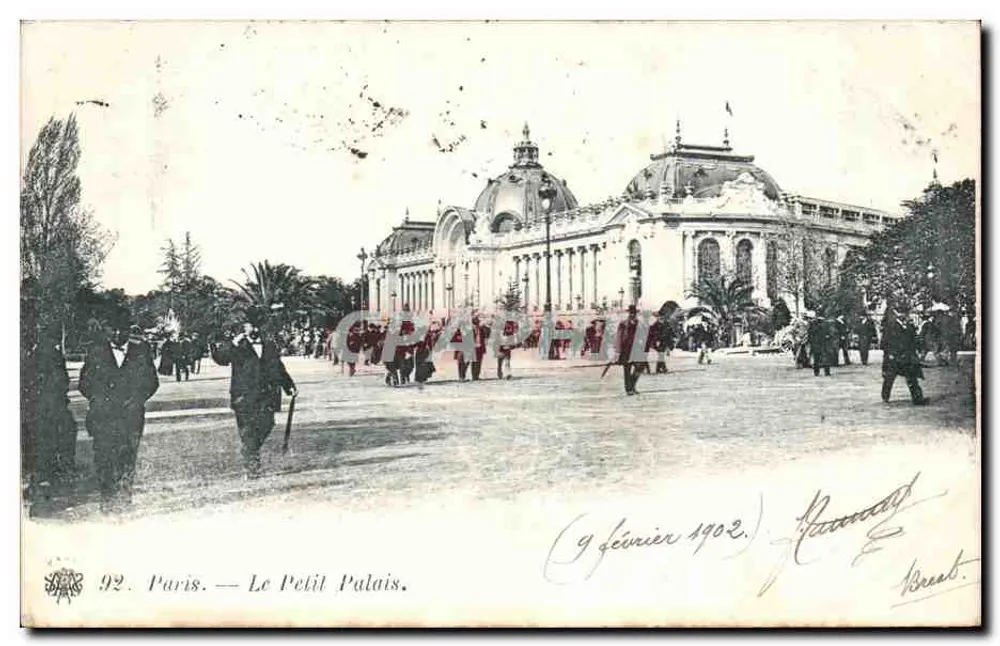 पेरिस — ले पिटी पैलेस — ग्राफिक ब्रेस्ट संख्या 92 - आगे