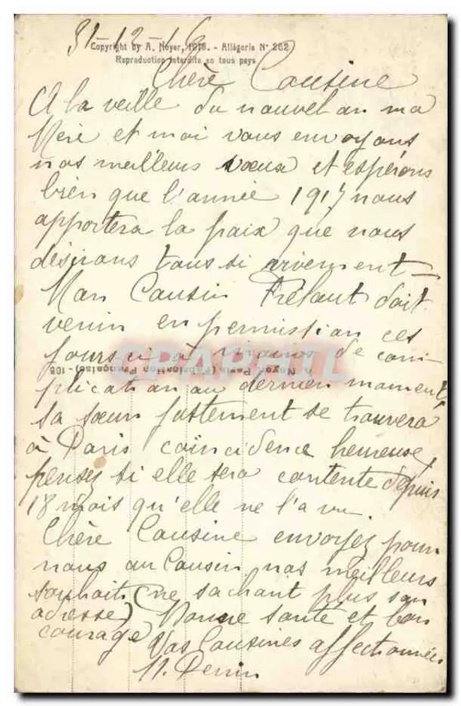 A Fonte do Ouro — A.N. Paris, n° 262 — editor A.N. Paris - Verso