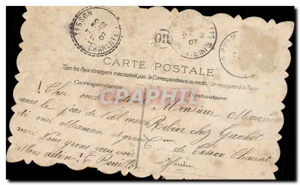 Petite fille assise — avec panier de fleurs — éditeur non visible - Rückseite