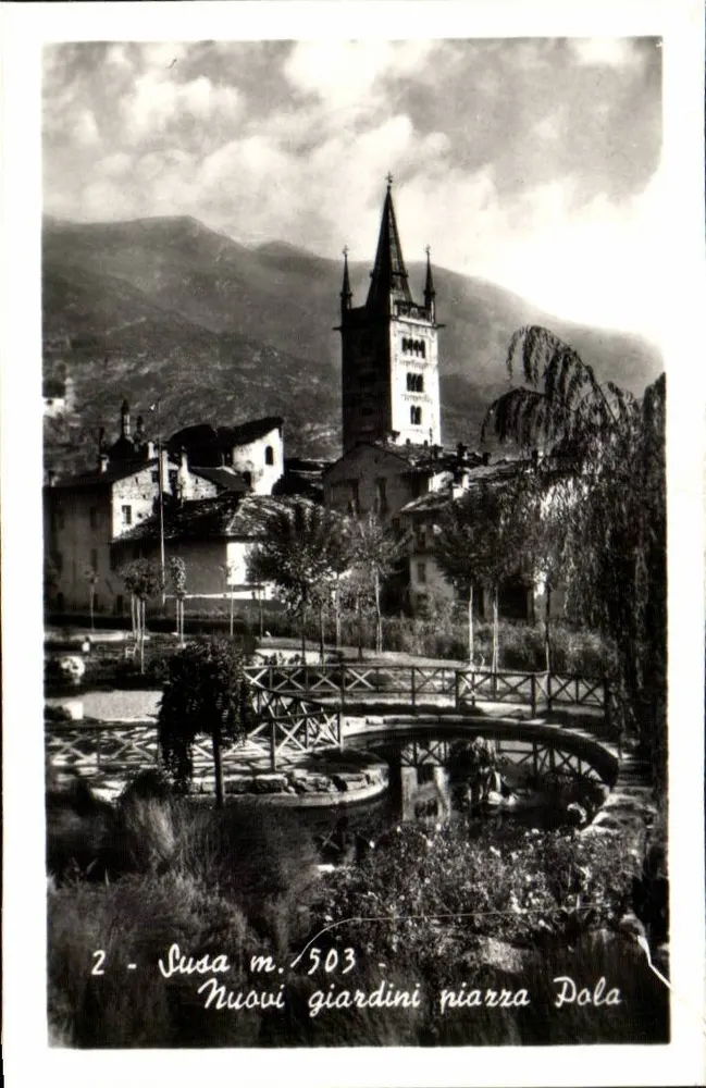 Susa — Nuevos jardines plaza Pola — editor desconocido, n° de serie 2 - Anverso