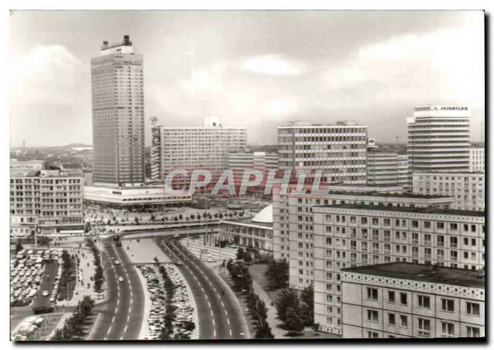 Berlin, Hauptstadt der DDR — Blick zum Alexanderplatz und Alexanderstraße — Fotoverlag Berlin - Vorderseite