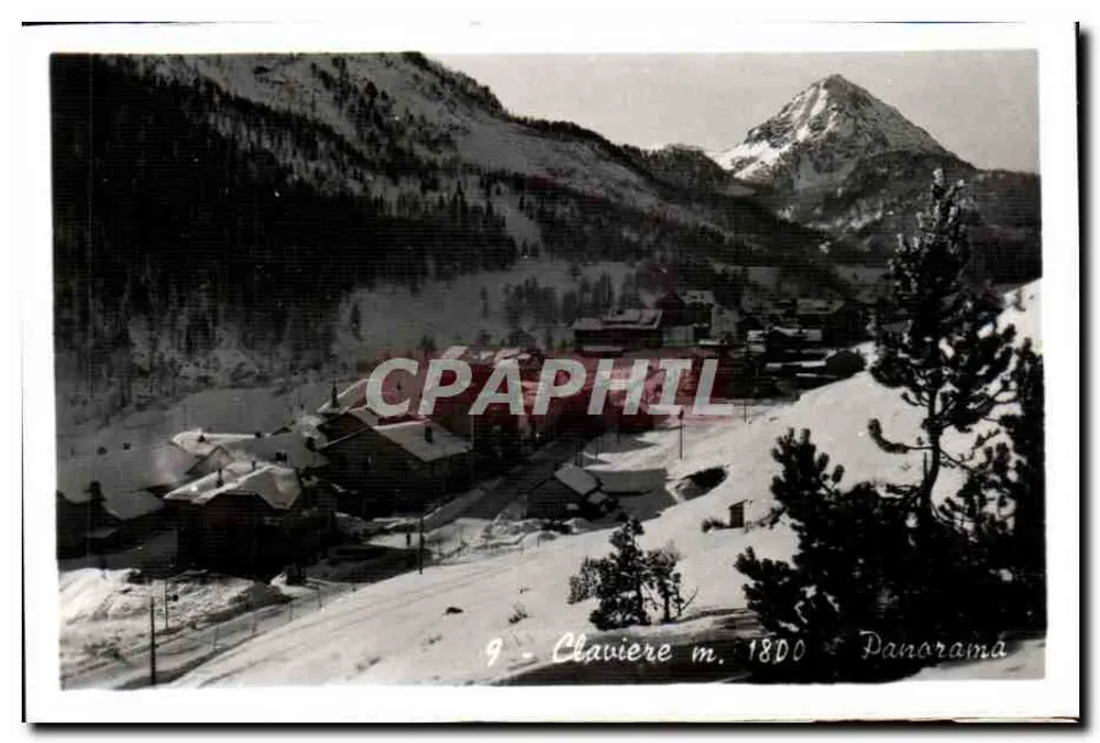 Clavière m. 1800 — Panorama — n°9 - Frente