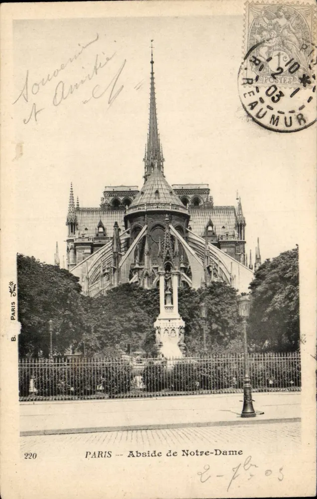 PARIS — Abside de Notre-Dame — B. PARIS 220 - Frente