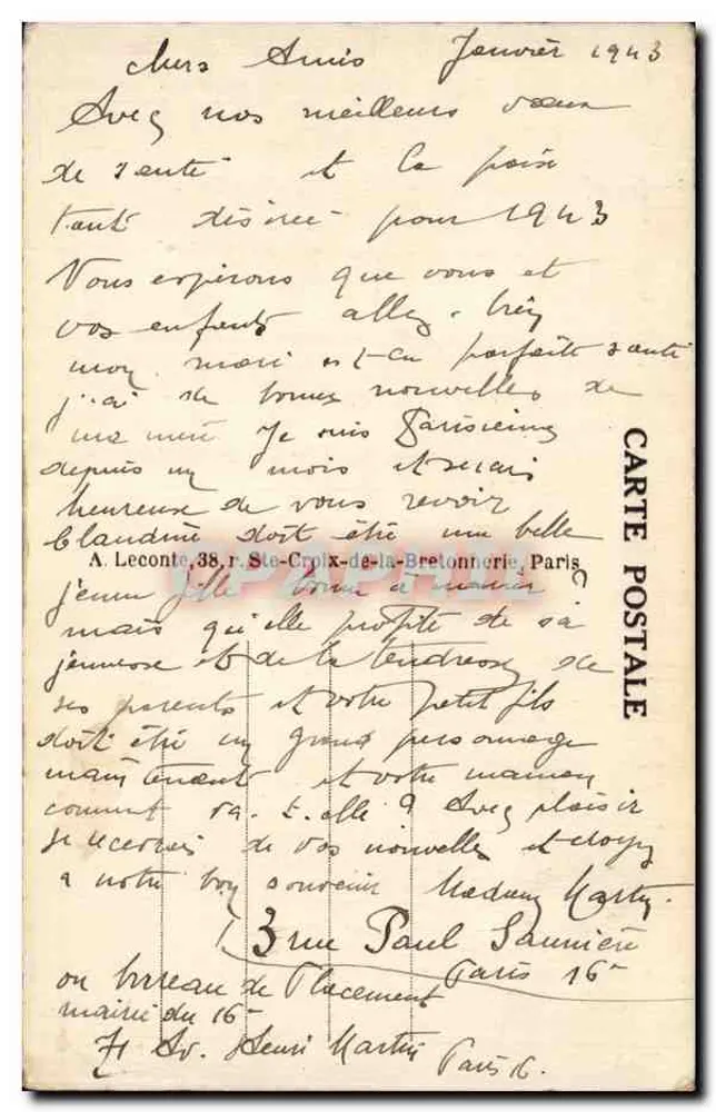 Paris — A Fonte dos Médicis — A Fonte dos Médicis — n°92 - Verso