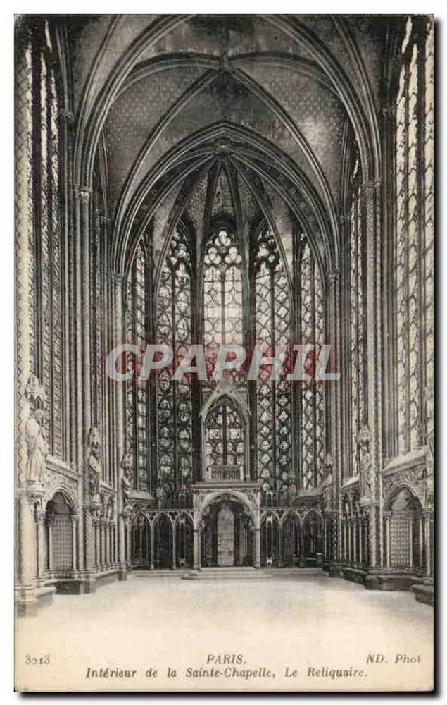 Paris - Innenansicht der Sainte-Chapelle, Das Reliquiar — ND. Phot - Vorderseite