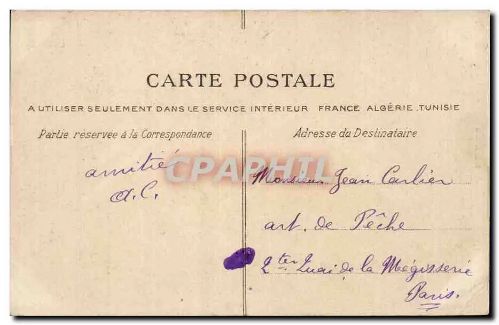 PARIS – Notre-Dame – Dach des südlichen Transeptes — C. L. C. - Rückseite