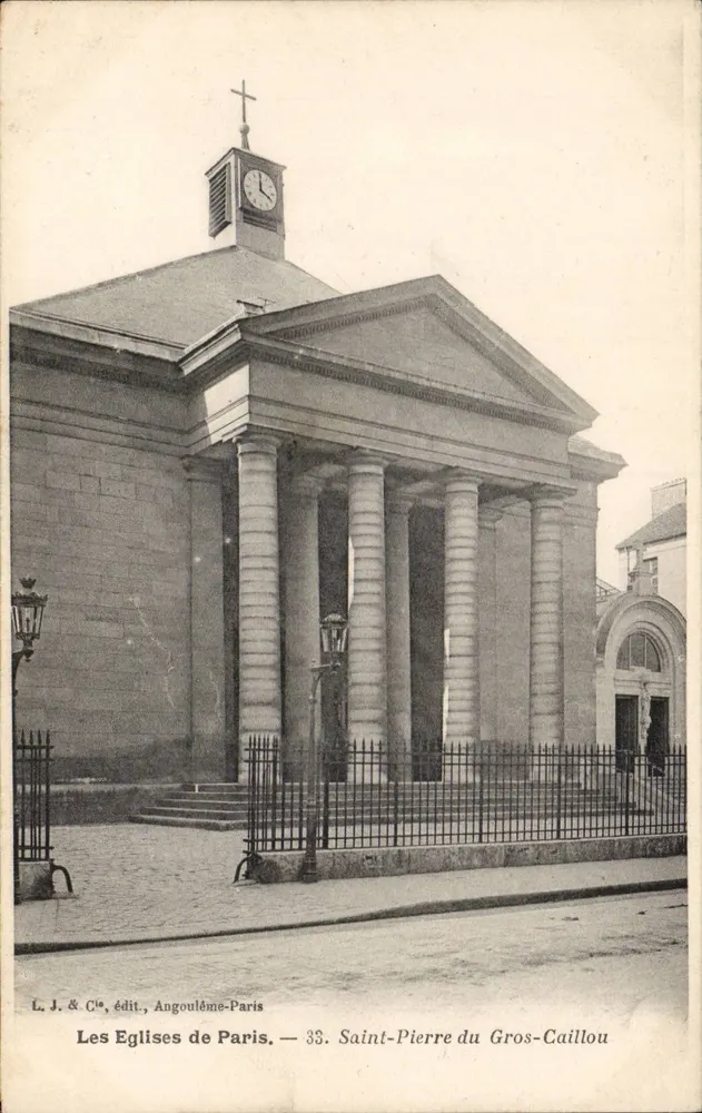 Saint-Pierre du Gros-Caillou — Igreja de Paris — L. J. & Cie, Angoulême-Paris, n°33 - Frente