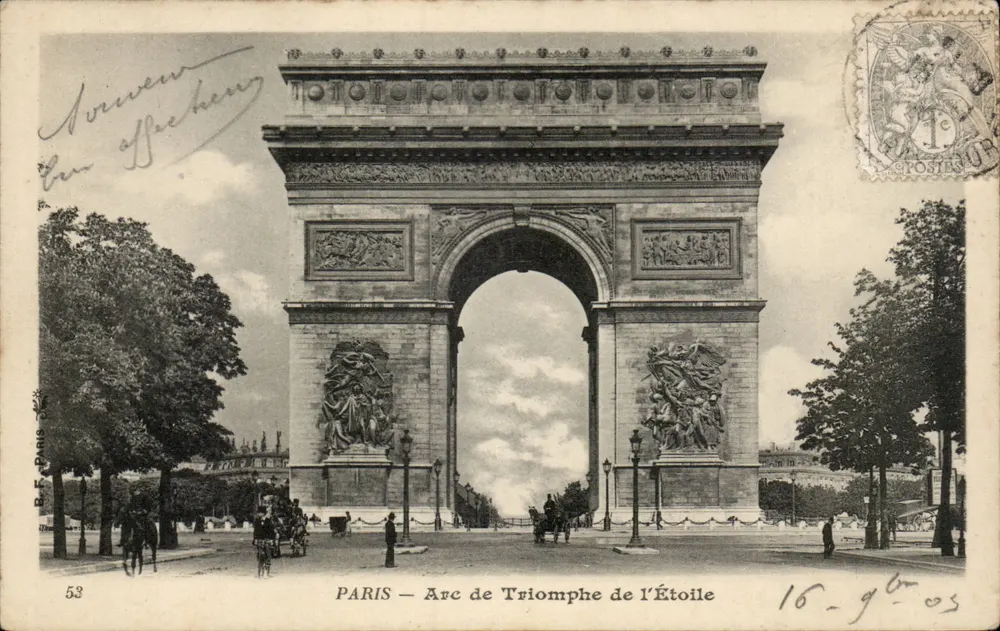 PARIS — Arco da Triunfo da Estrela — R.F. PARIS 53 - Frente