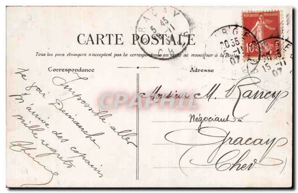 Paris — Ópera-Comique — Magasins Réunis - Verso