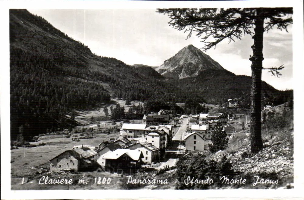 Clavière m. 1800 — Panorama — Stando Monte Janus - Frente