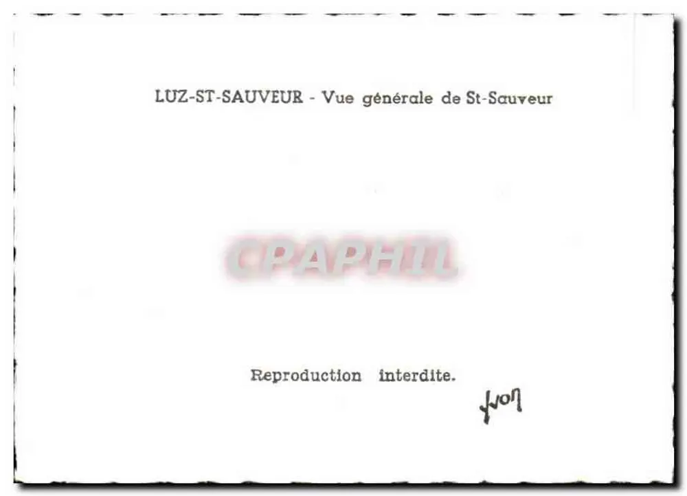 Luz-Saint-Sauveur — Vista geral de St-Sauveur - Verso