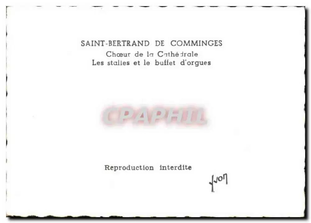 Saint-Bertrand de Comminges — Chor der Kathedrale, die Bänke und der Orgelprospekt - Rückseite