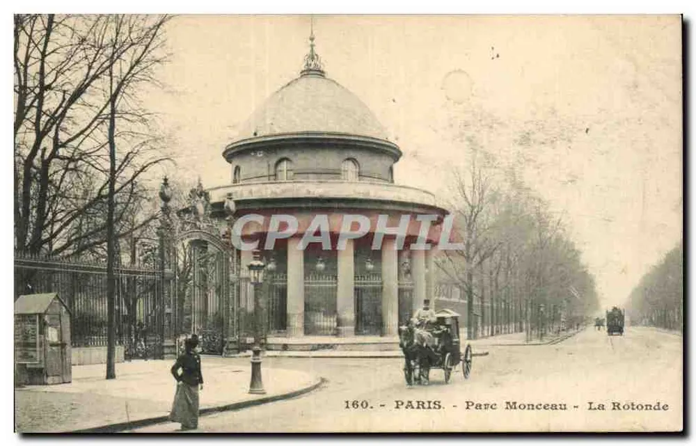 Paris - Parc Monceau - A Rotonda — editor anônimo, n° 160 - Frente