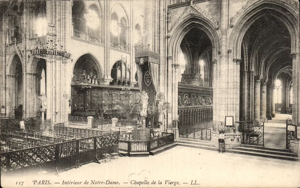 Paris — Intérieur de Notre-Dame — Chapelle de la Vierge — LL. — n° 137 - Recto