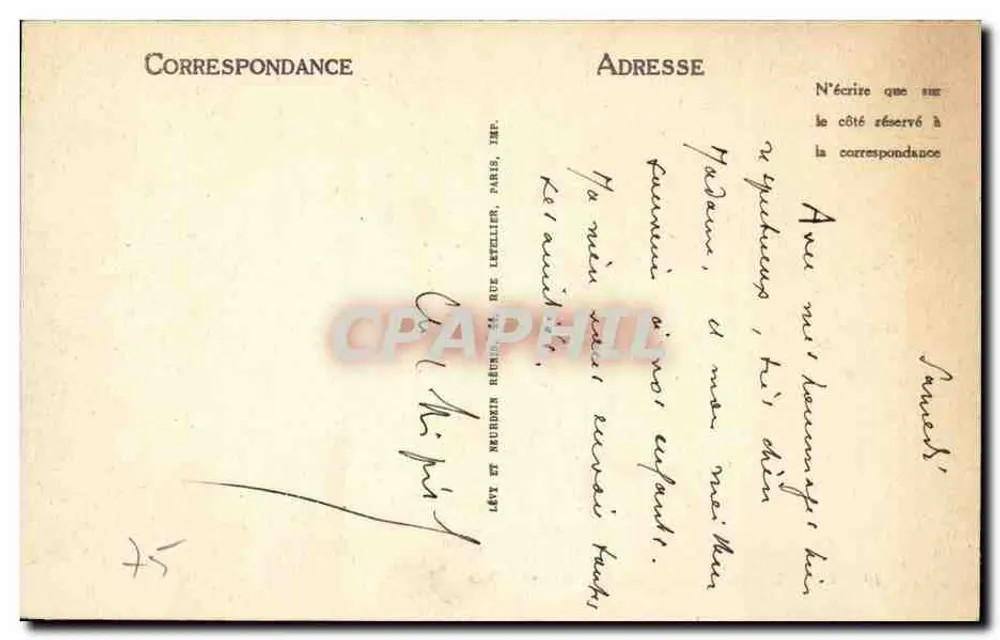 Paris — A Igreja da Madeleine — ND - Verso