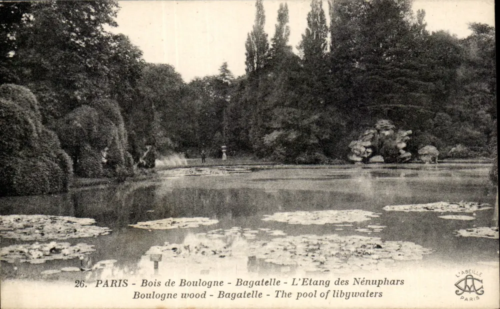 Paris - Bois de Boulogne - Bagatelle - Der Liliensee — L'Abelle, Paris, n°26 - Vorderseite