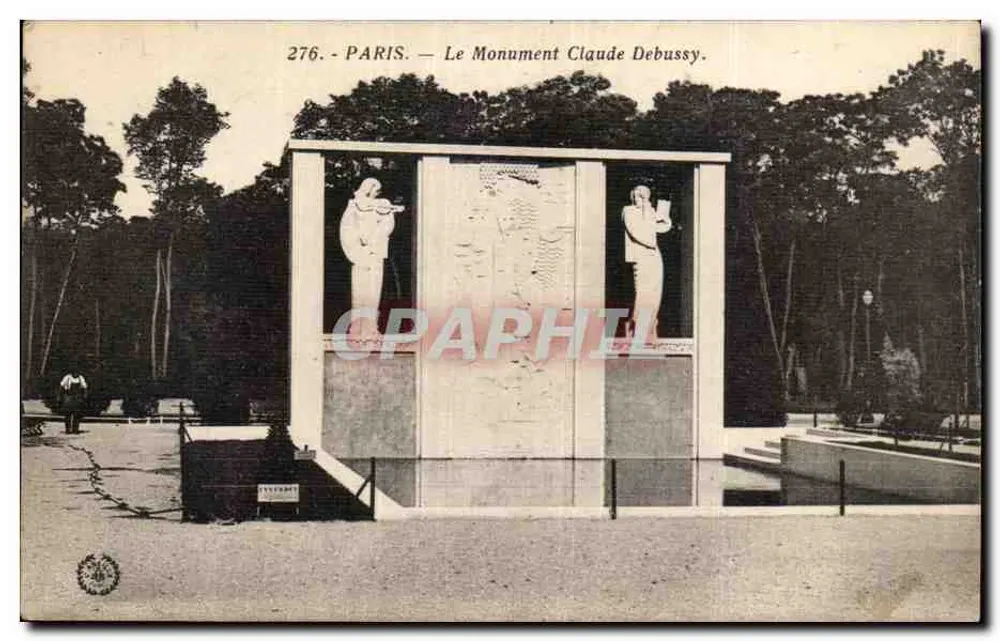 Paris — O Monumento a Claude Debussy — Phototypie L'Adriatic, Paris, n° 276 - Frente