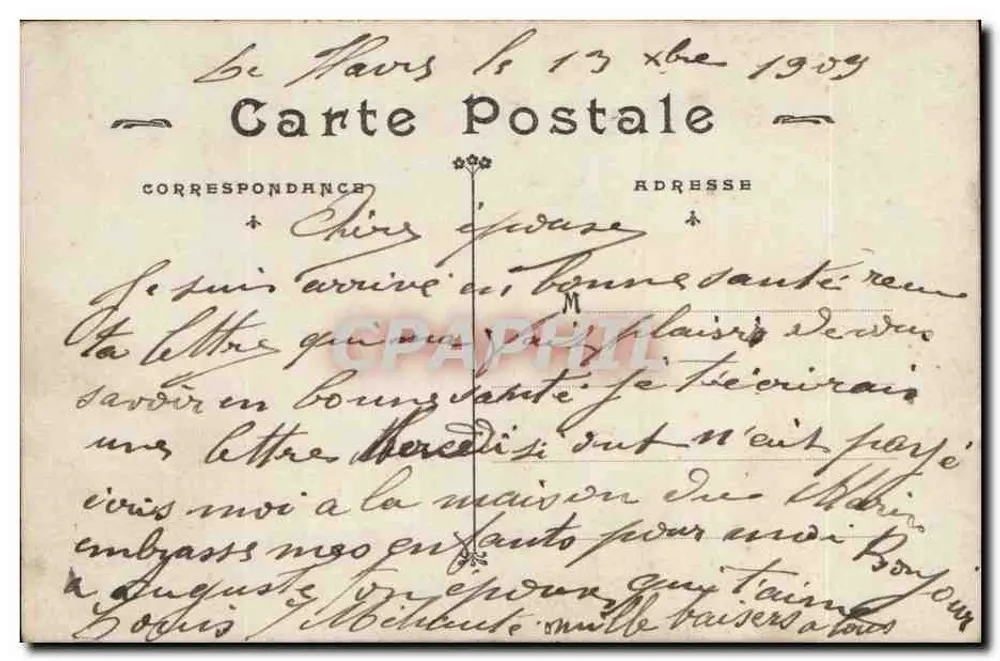 Couple avec bouquet — JAK Paris — n° 2044 - Verso