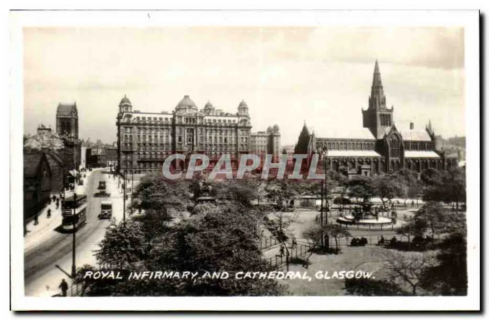 Royal Infirmary und Kathedrale, Glasgow — Panoramablick - Vorderseite