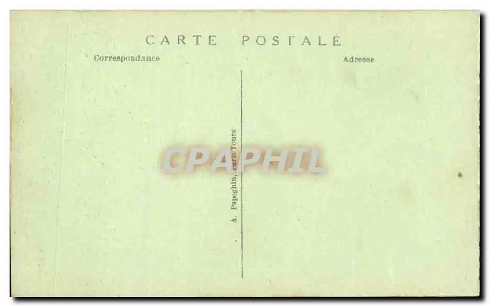 Paris - Die Gärten des Trocadéro, die Brücke Elena und der Eiffelturm — A.P. n°9 - Rückseite