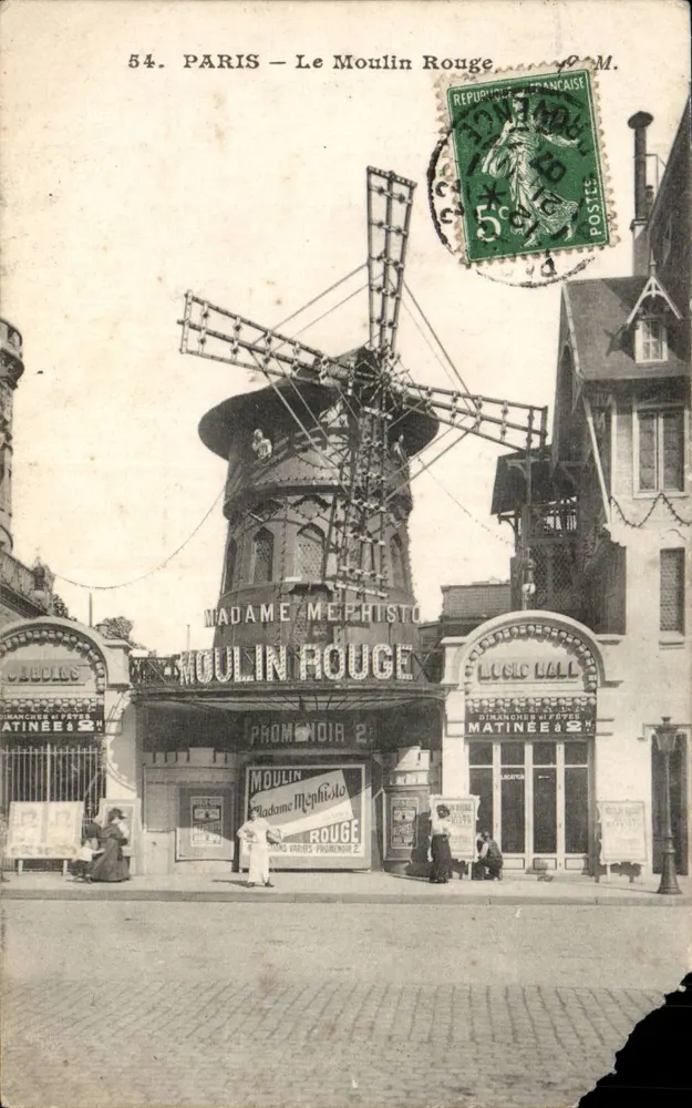 Paris — Le Moulin Rouge — Editor M. M. (n° 54) - Frente