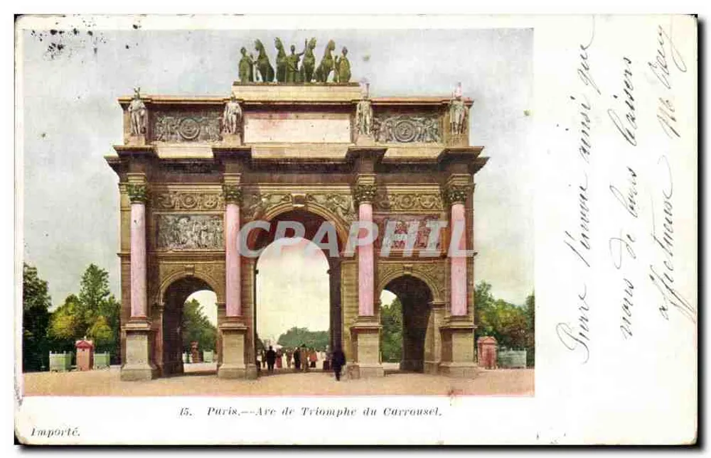 Paris — Arco do Triunfo do Carrousel — Importado - Frente