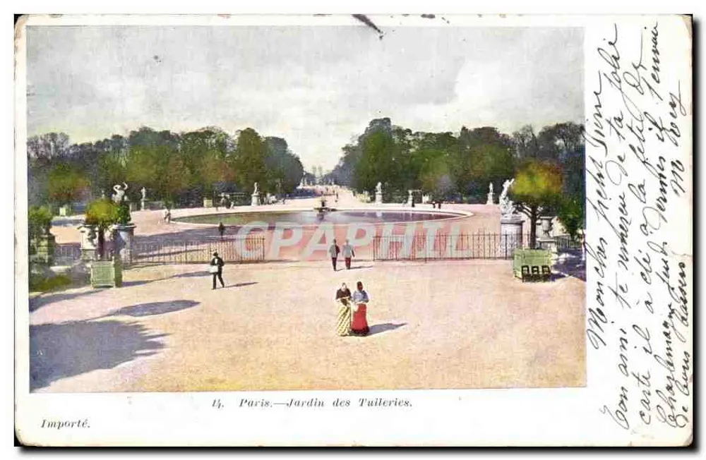 Paris — Jardim das Tuileries — Importado - Frente
