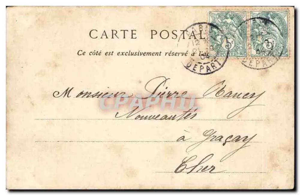 Paryż — Place de la Bastille — kolumna Bastilli — wydawca Rey n°23 - Rewers