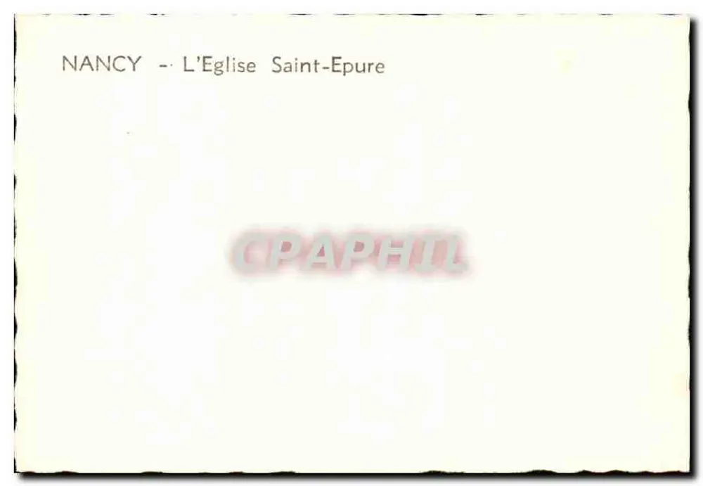 Nancy — A Igreja de Saint-Epvure - Verso