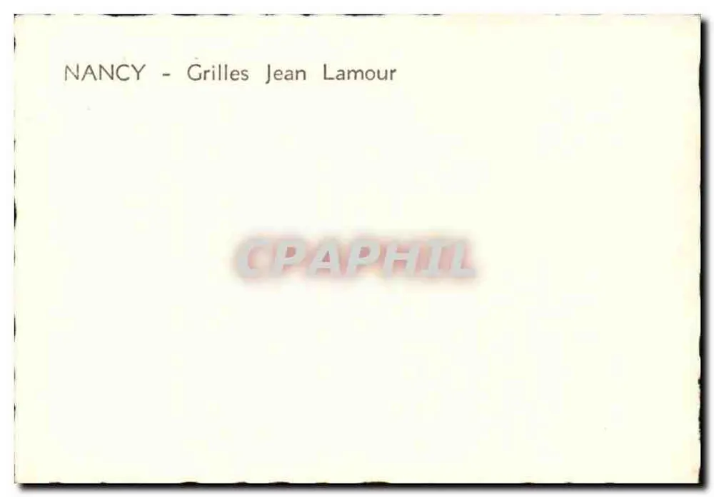 Nancy — Grades Jean Lamour - Verso