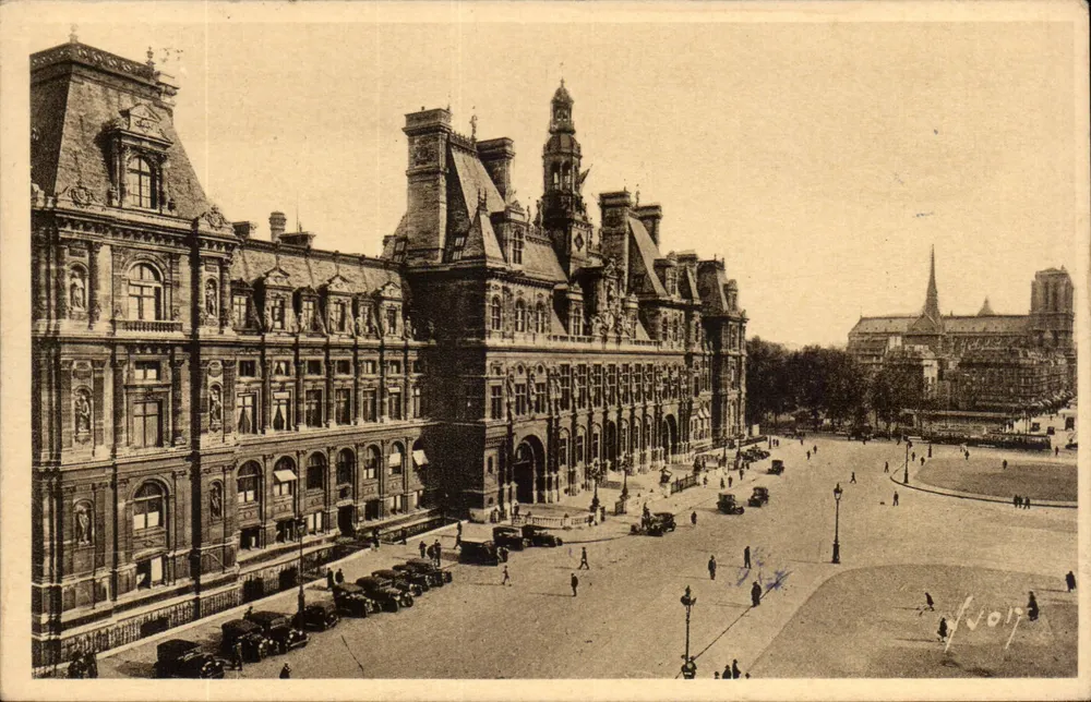 Paris — O Hotel de Ville — Towa Hall — Editor: Les Éditions d'Art Marlet - Frente