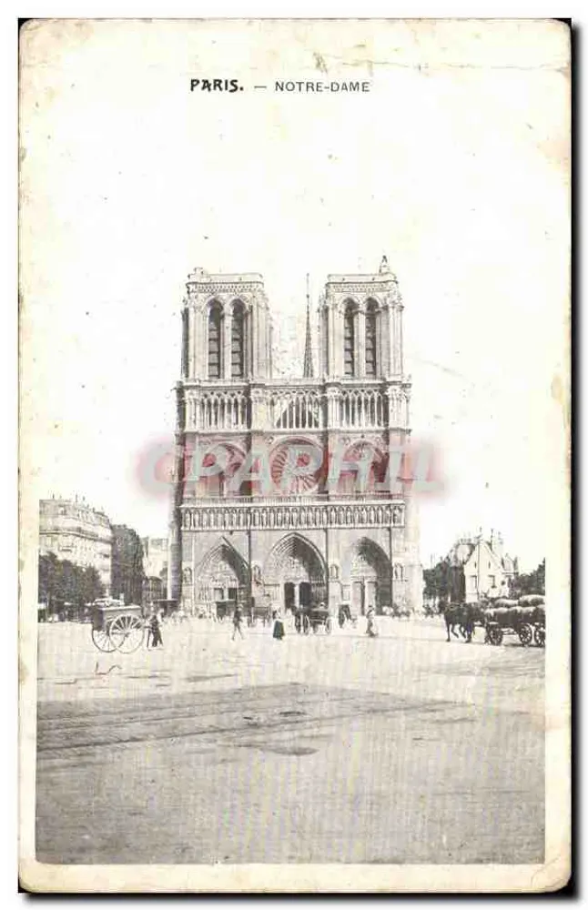 Paris — Notre-Dame — editor não indicado, número de série não visível - Frente